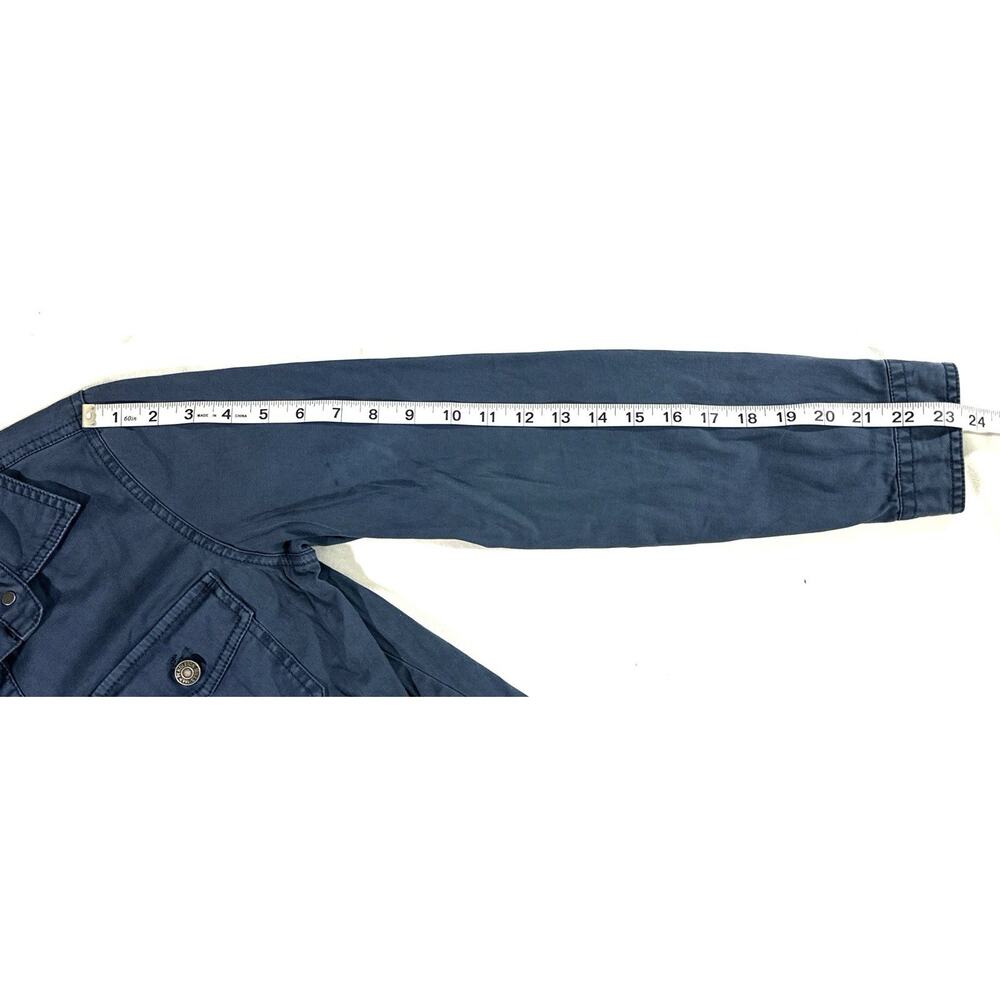 Pendleton Women’s Utility Jacket Blue Cotton Stretch Button Front XS - Picture 7 of 10